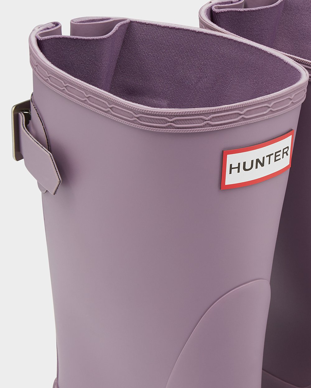 Korte Regenlaarzen Dames - Hunter Original Back Adjustable - Paars - 60VWLIBEF